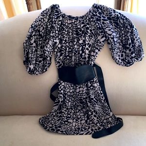 Girls Nicole Miller Kimono Style Dress with belt.